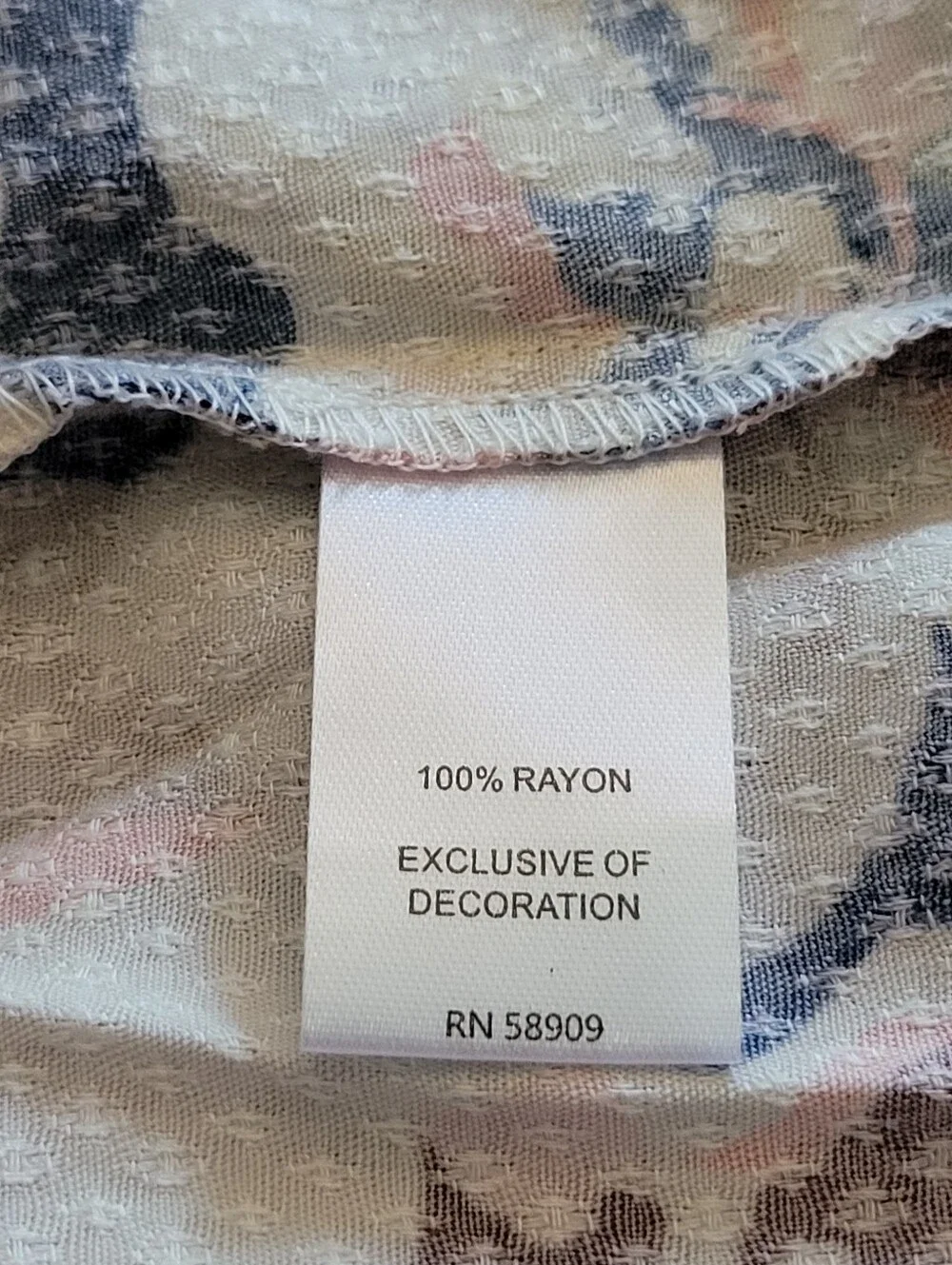 Nurture by Westbound 3X Patchwork Floral Boho Rayon Button Front Blouse - Picture 7 of 7